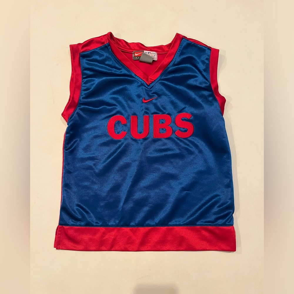 Nike Team Genuine Chicago Cubs Jersey‎ Sleeveless Blue Size 4